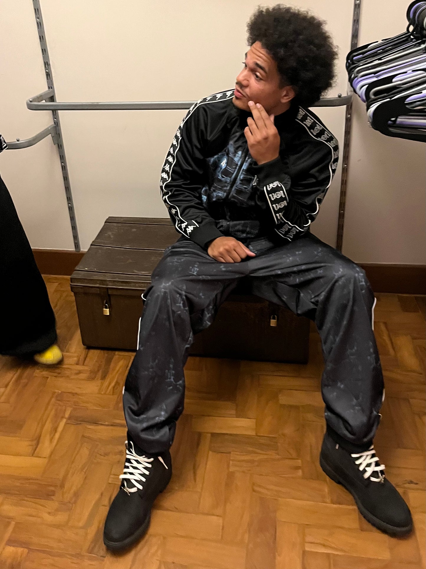 1of1 Kappa Black & Blue Track Jacket