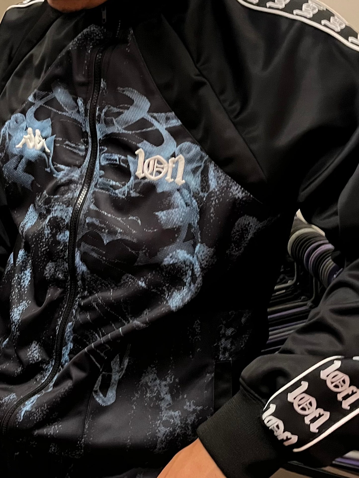1of1 Kappa Black & Blue Track Jacket