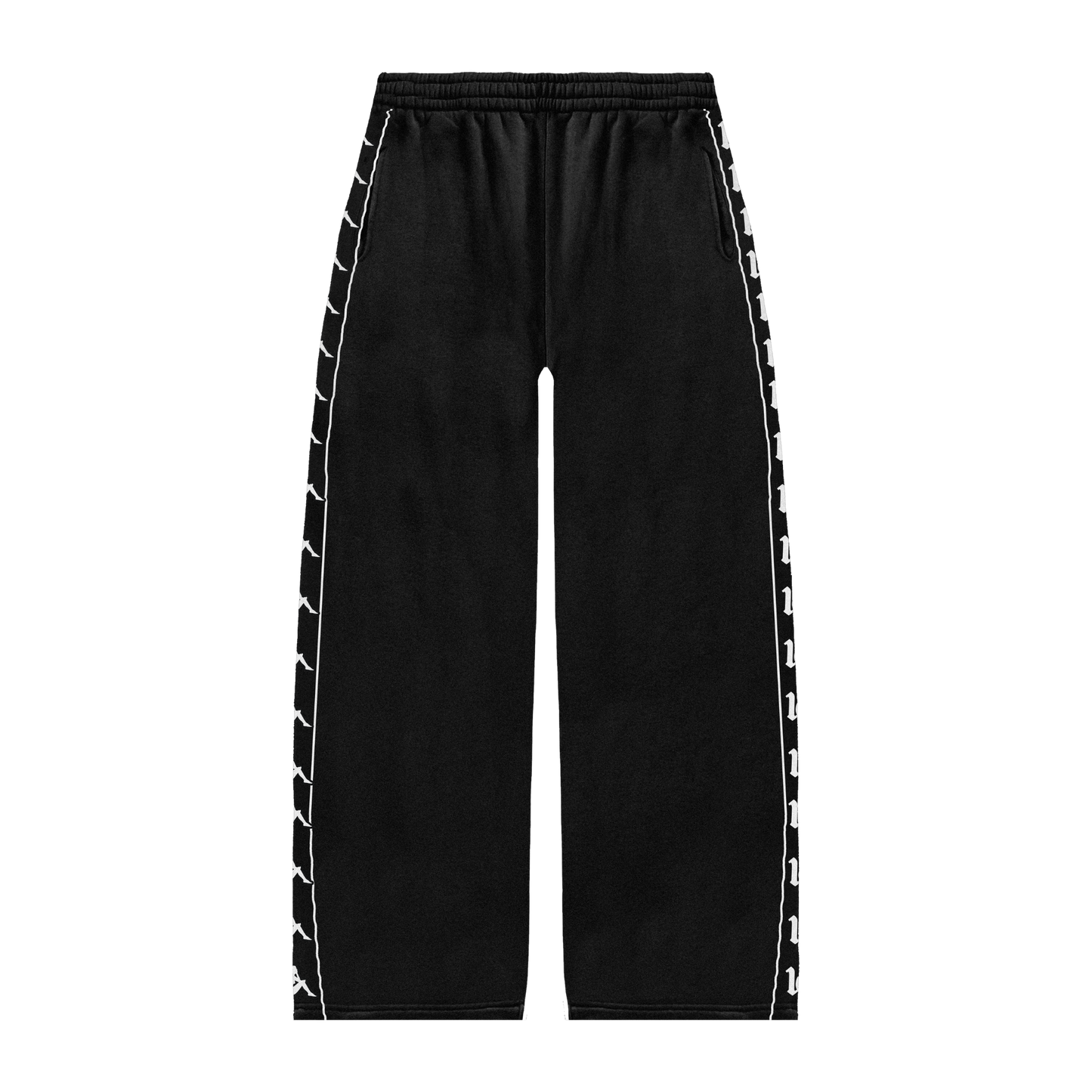 1of1 Kappa Heritage Wide Cut Black Sweat pants
