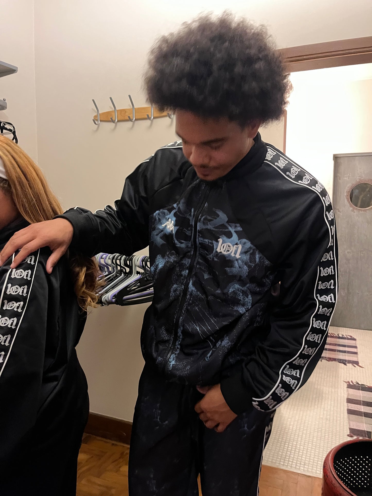 1of1 Kappa Black & Blue Track Jacket