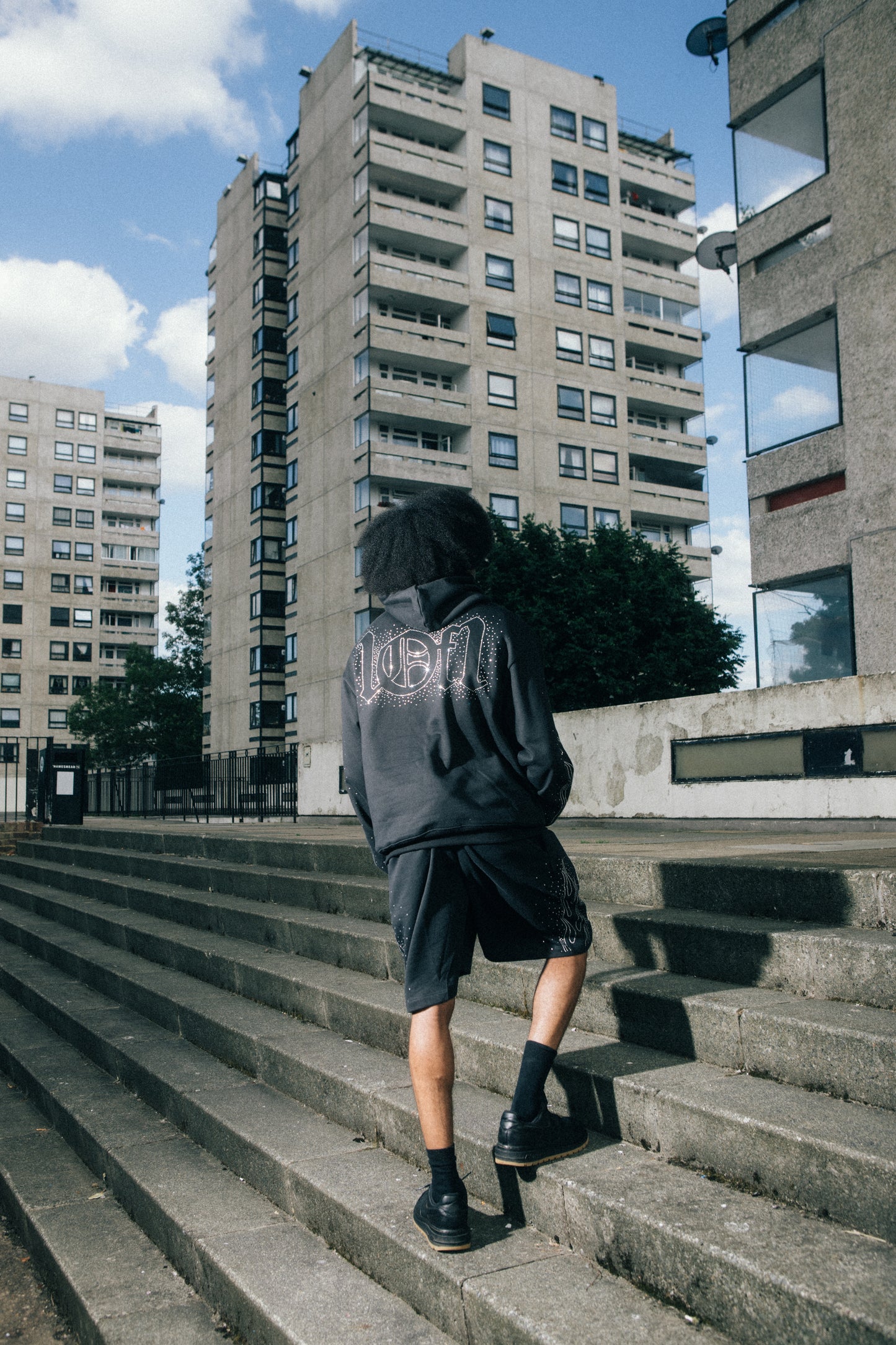 Black Gemstones Shorts