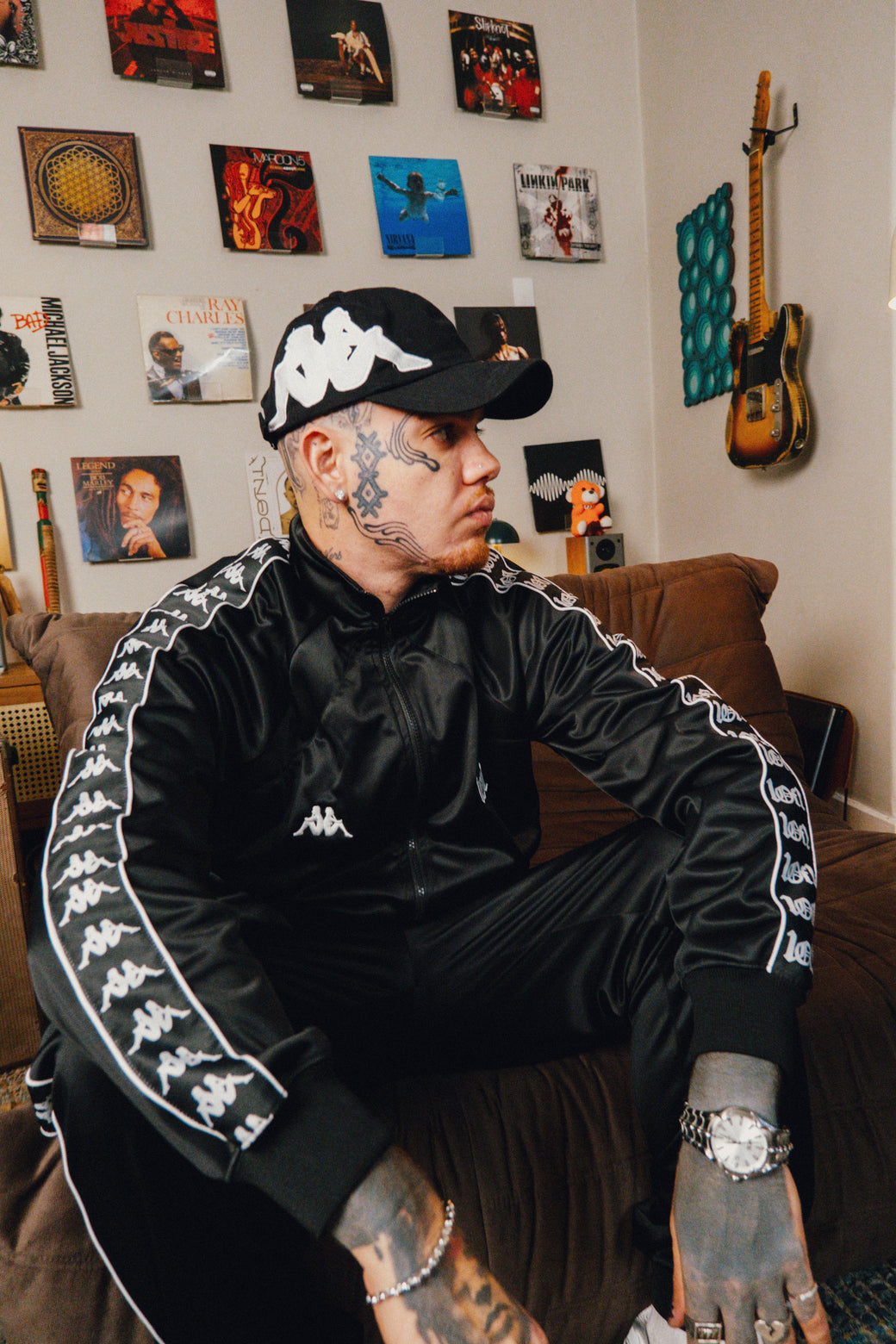 1of1 Kappa Black Track Jacket