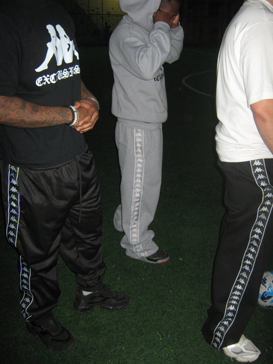 1of1 Kappa Heritage Wide Cut Grey Sweat pants