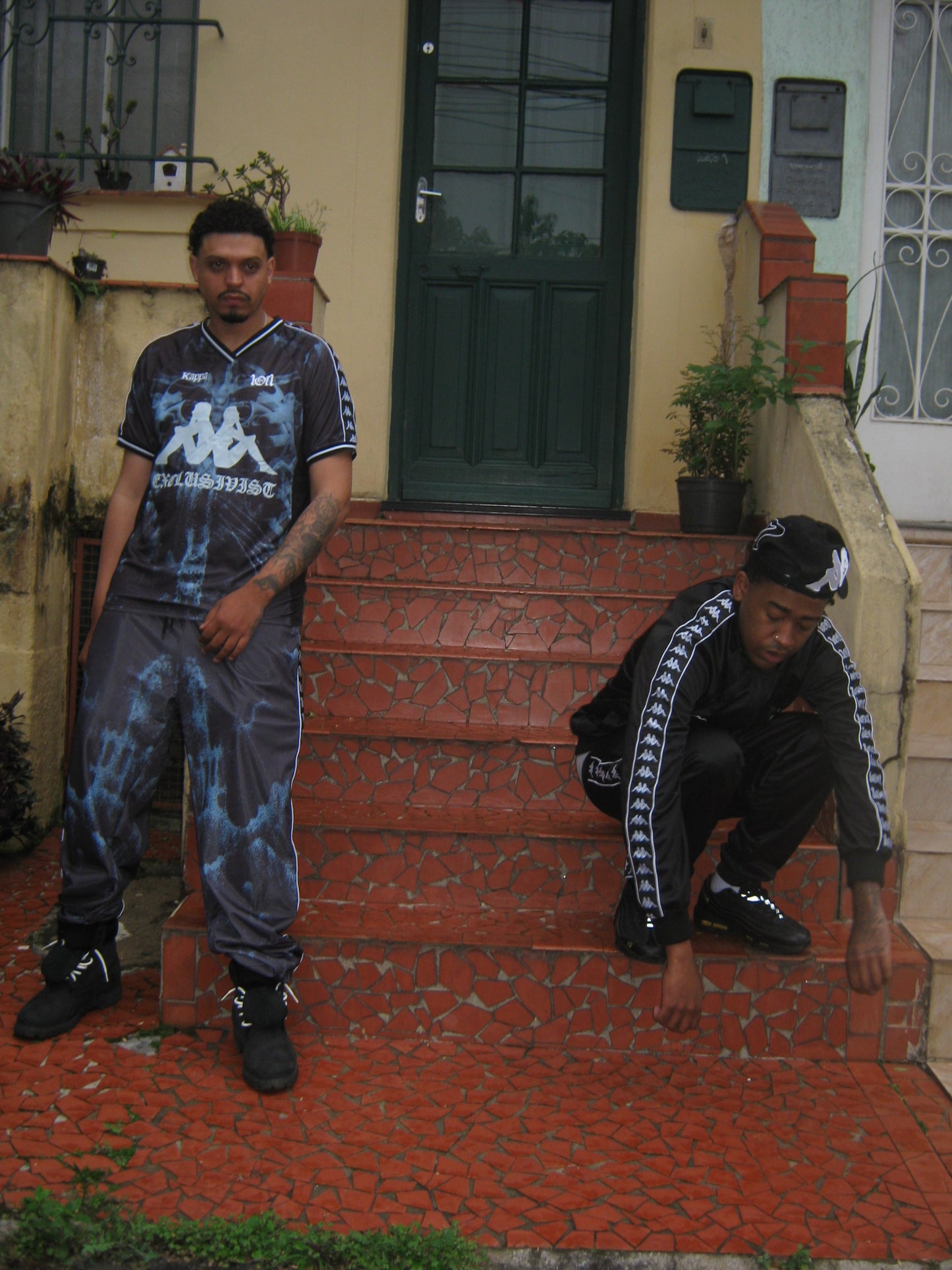 1of1 Kappa Black & Blue Track Pants