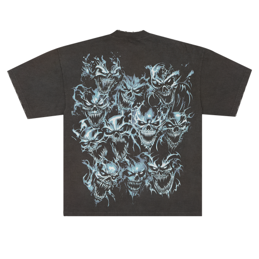 BACK FROM THE REALM (STAY FLY) STONED DARK GREY TEE