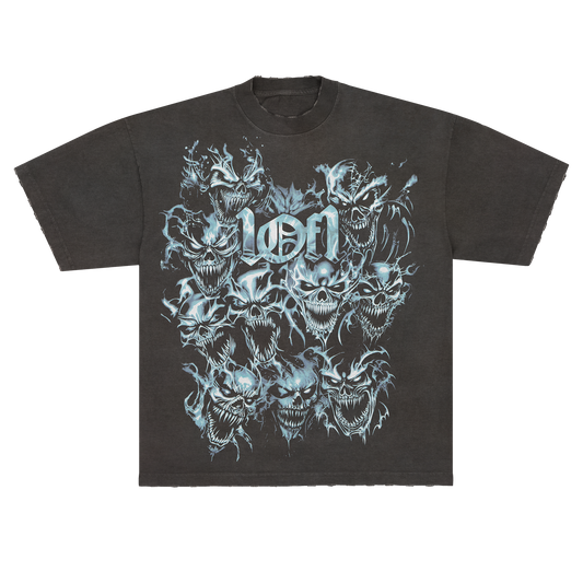 BACK FROM THE REALM (STAY FLY) STONED DARK GREY TEE