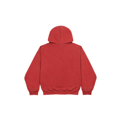 Hoodie Zip Vermelho "The Reaper" Ed Hardy & 1OF1 Exclusivist