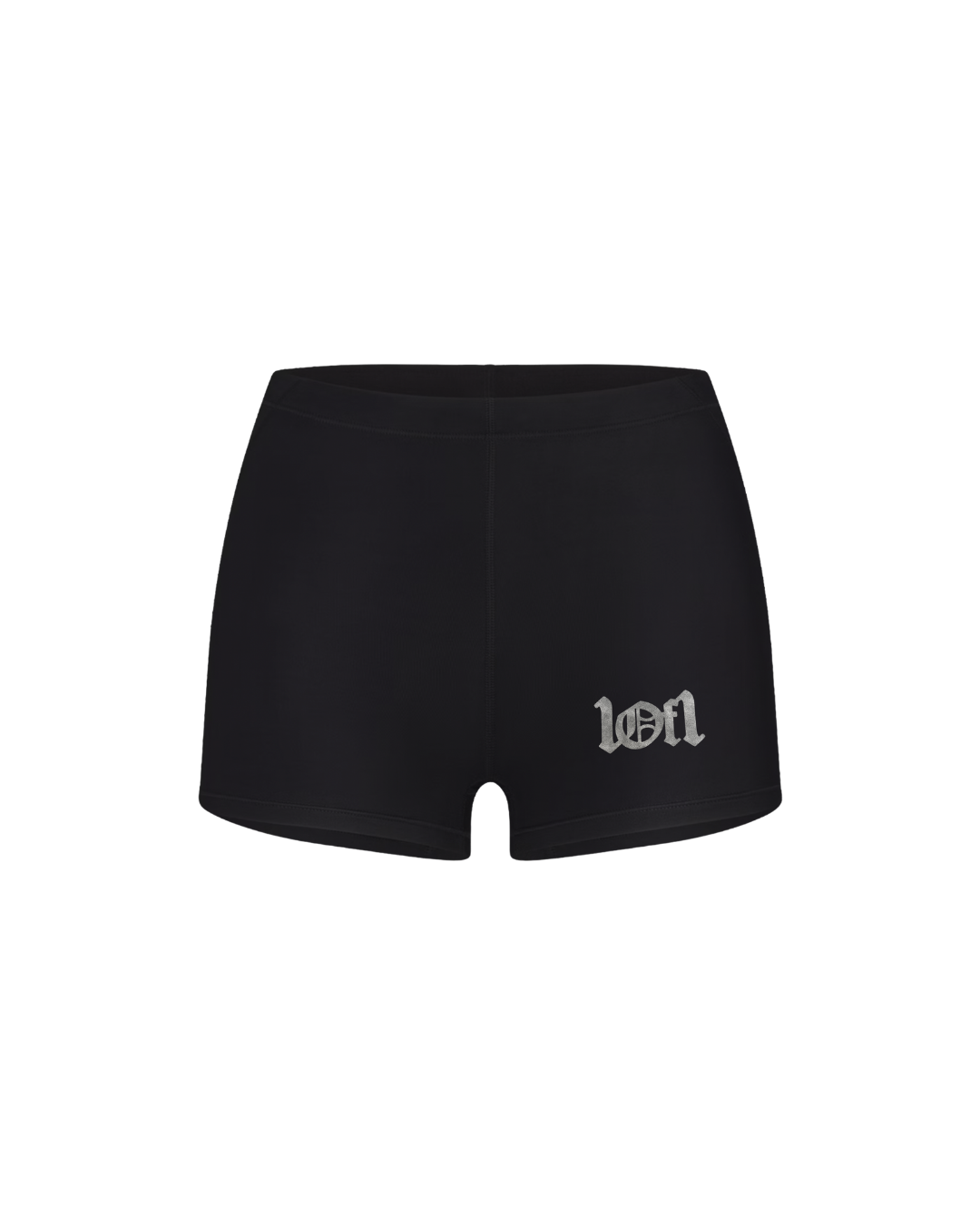 Mini Shorts Preto "Ghost Leather Contour"