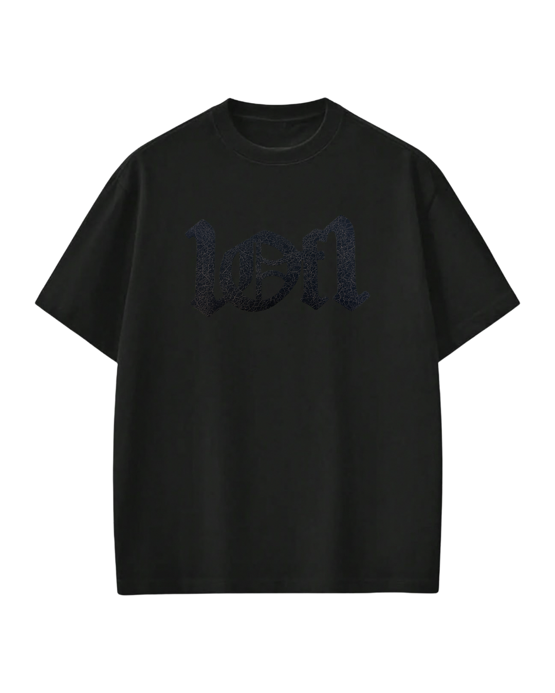 Camiseta Preta "Ash Leather Contour"