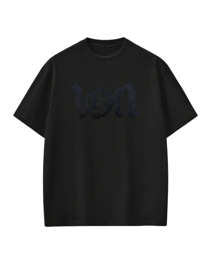 Camiseta Preta "Ash Leather Contour"