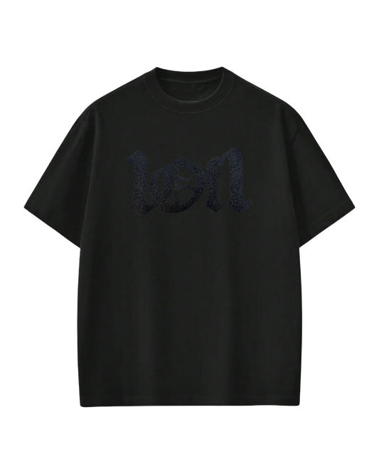 Camiseta Preta "Ash Leather Contour"