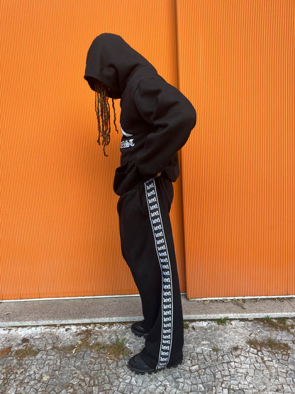 1of1 Kappa Heritage Wide Cut Black Sweat pants
