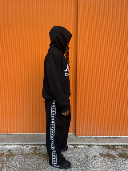 1of1 Kappa Heritage Wide Cut Black Sweat pants