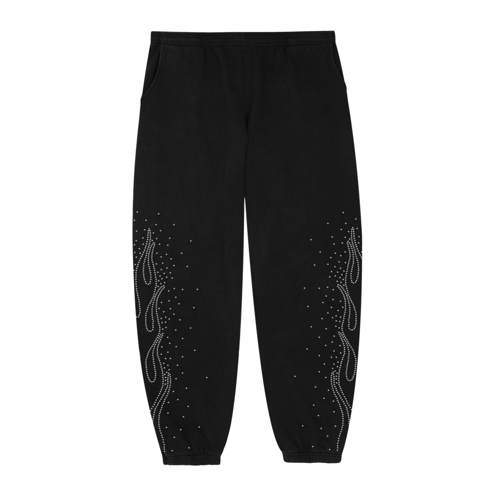 Black Gemstones Pants