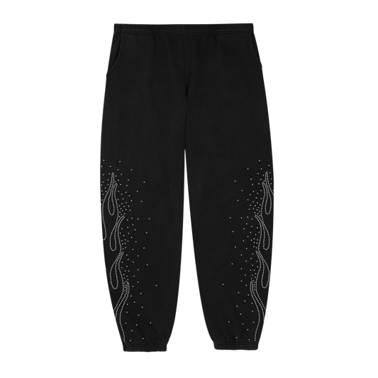 Black Gemstones Pants