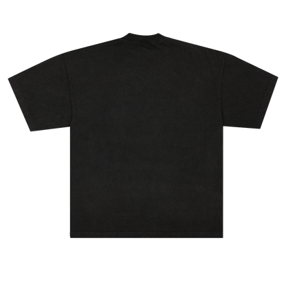 Camiseta Preta Rhinestone "King of Beats" Ed Hardy & 1OF1 Exclusivist