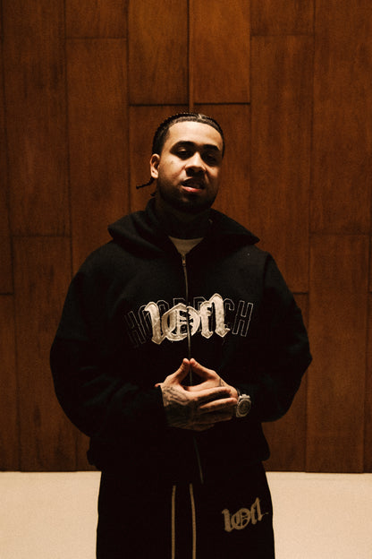 1OF1 Hoodrich Black Zip Jacket