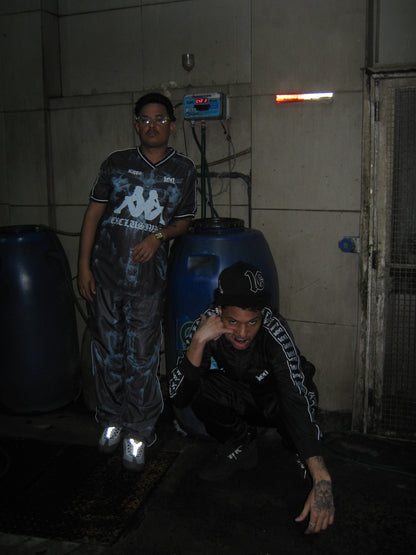 1of1 Kappa Black & Blue Track Pants