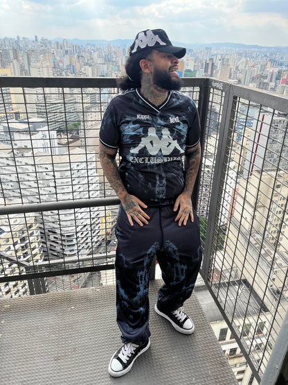 1of1 Kappa Black & Blue Track Pants