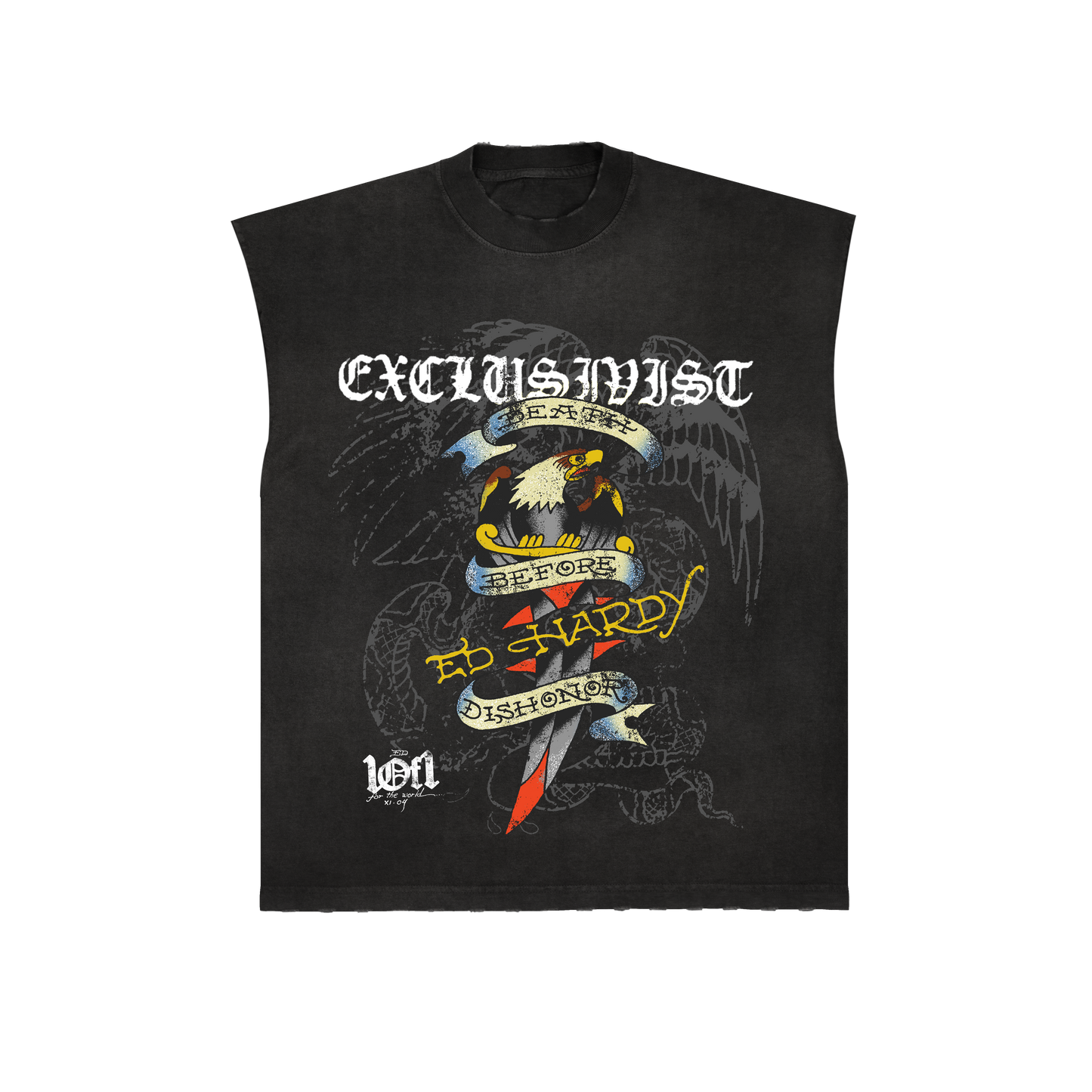 Regata Preta "Death Before Dishonor II" Ed Hardy & 1OF1 Exclusivist