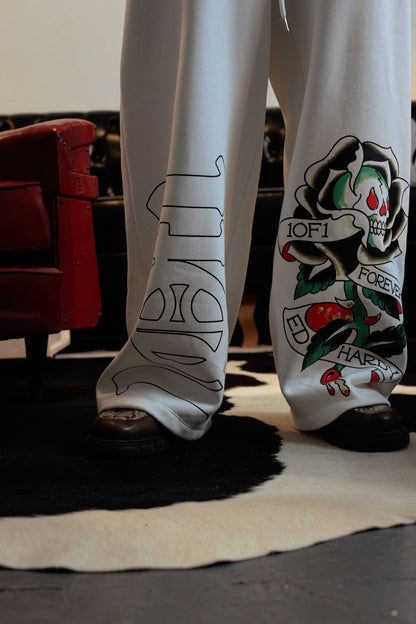 Calça de Moletom Off White "1OF1 Forever" Ed Hardy & 1OF1 Exclusivist