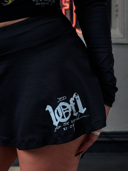 Short Saia Preto "Dragon Duo" Ed Hardy & 1OF1 Exclusivist