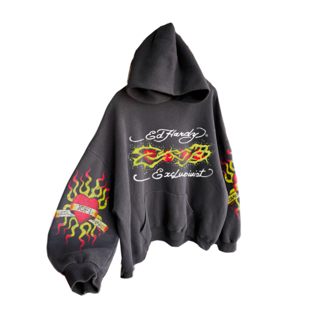 1of1 Ed Hardy "Protected Hearts" Hoodie