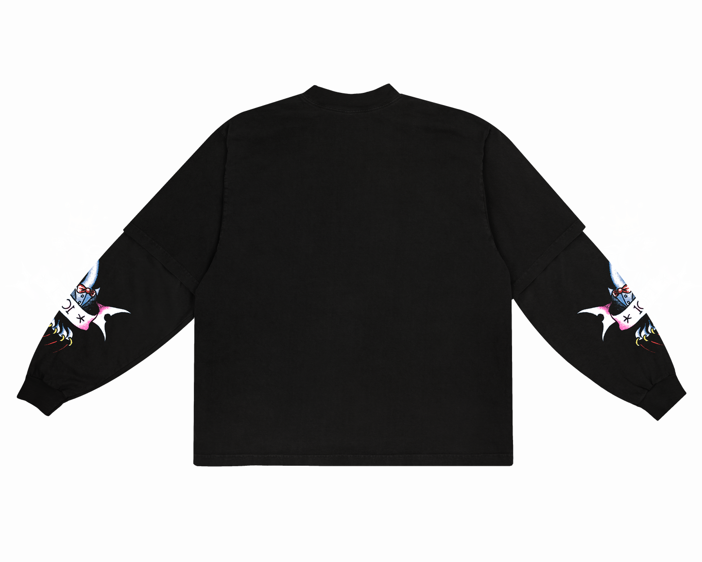 Camiseta Manga Longa Preta "Rhinestone Panther"  1OF1 & Ed Hardy Exclusivist