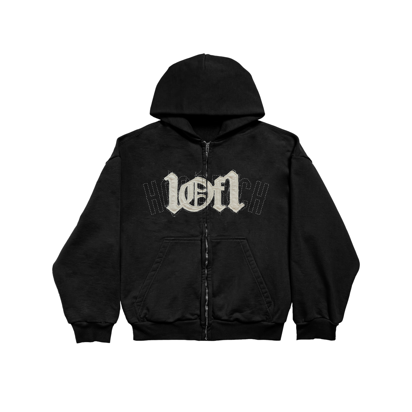 1OF1 Hoodrich Black Zip Jacket
