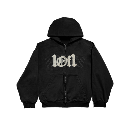 1OF1 Hoodrich Black Zip Jacket