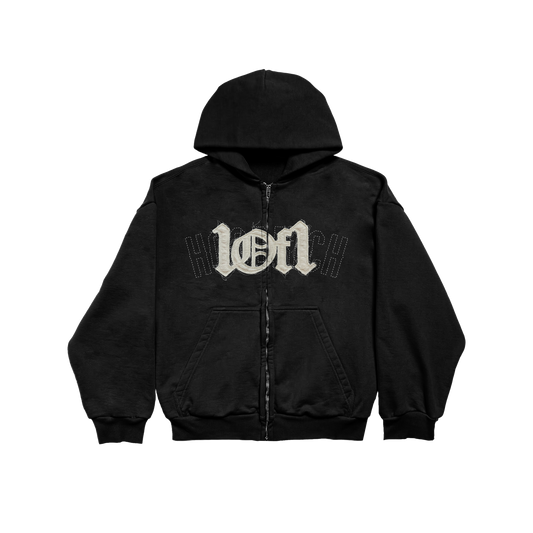 1OF1 Hoodrich Black Zip Jacket