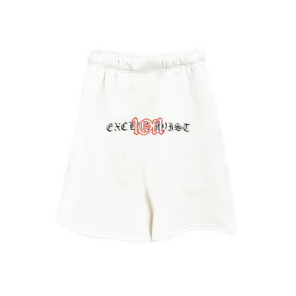 White Shorts "Red Splash"