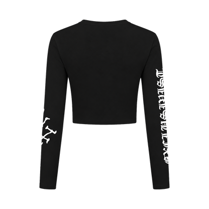 Cropped Manga Longa Preto "Holy Dragon" Ed Hardy & 1OF1 Exclusivist