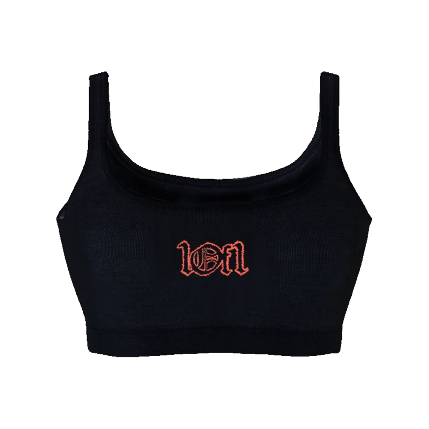 Black Tank Top "Red Splash"