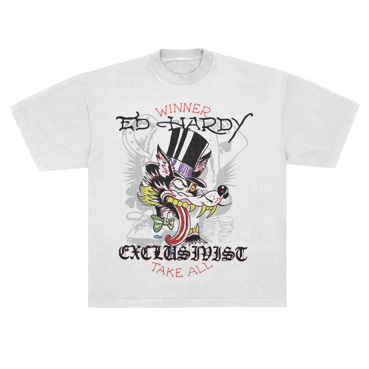 Camiseta Off White "Winner Take All" Ed Hardy & 1OF1 Exclusivist