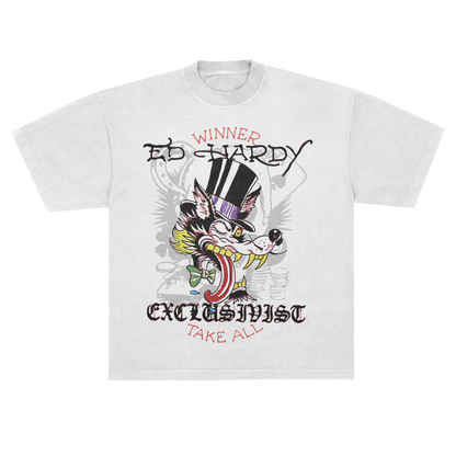 Camiseta Off White "Winner Take All" Ed Hardy & 1OF1 Exclusivist