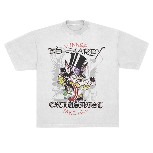Camiseta Off White "Winner Take All" Ed Hardy & 1OF1 Exclusivist